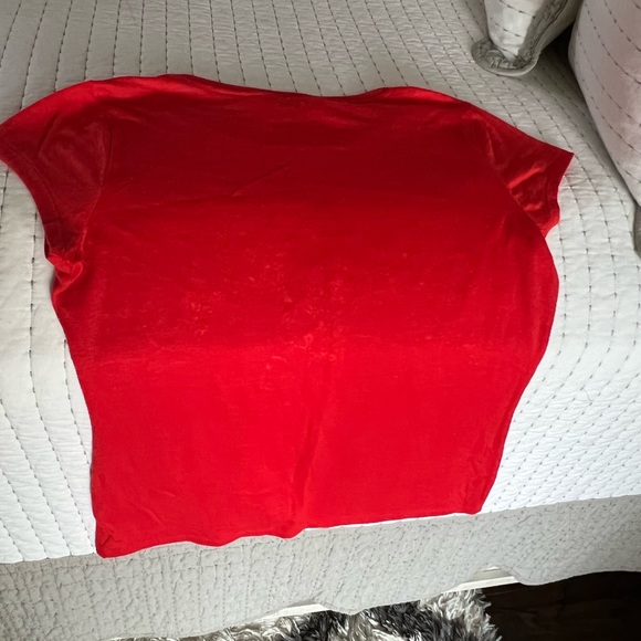 I-N-C Elephant red woman's shirt - Picture 6 of 8
